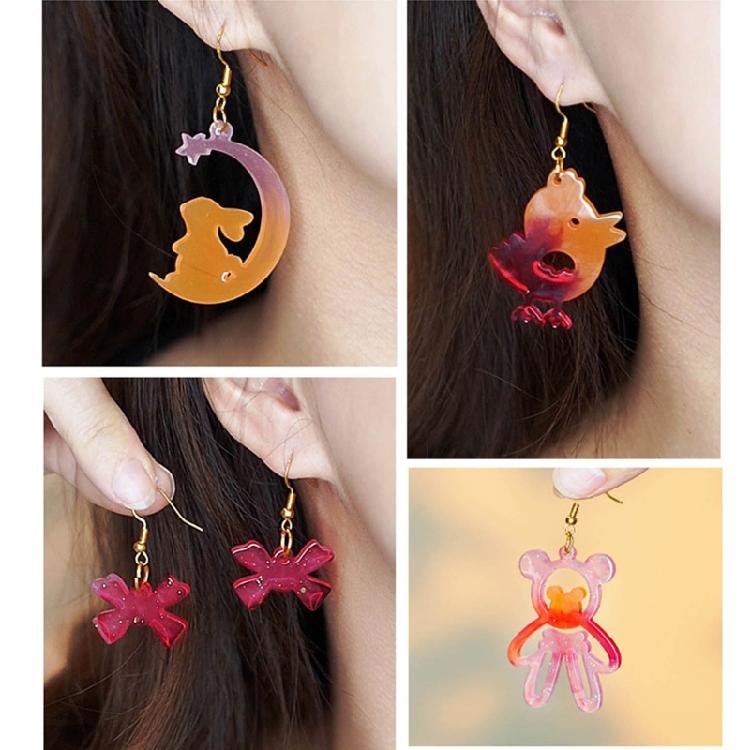 Cat Resin Silicone Molds Animal Epoxy Casting Mold Jewelry Making Keychain Molds