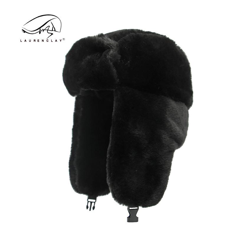 

Шапка Северо-Восток уличная защита от холода защита ушей теплая мужская и женская ветро- и снегозащитная велосипедная шапка шапка из искусственного кроличьего меха average size чёрный