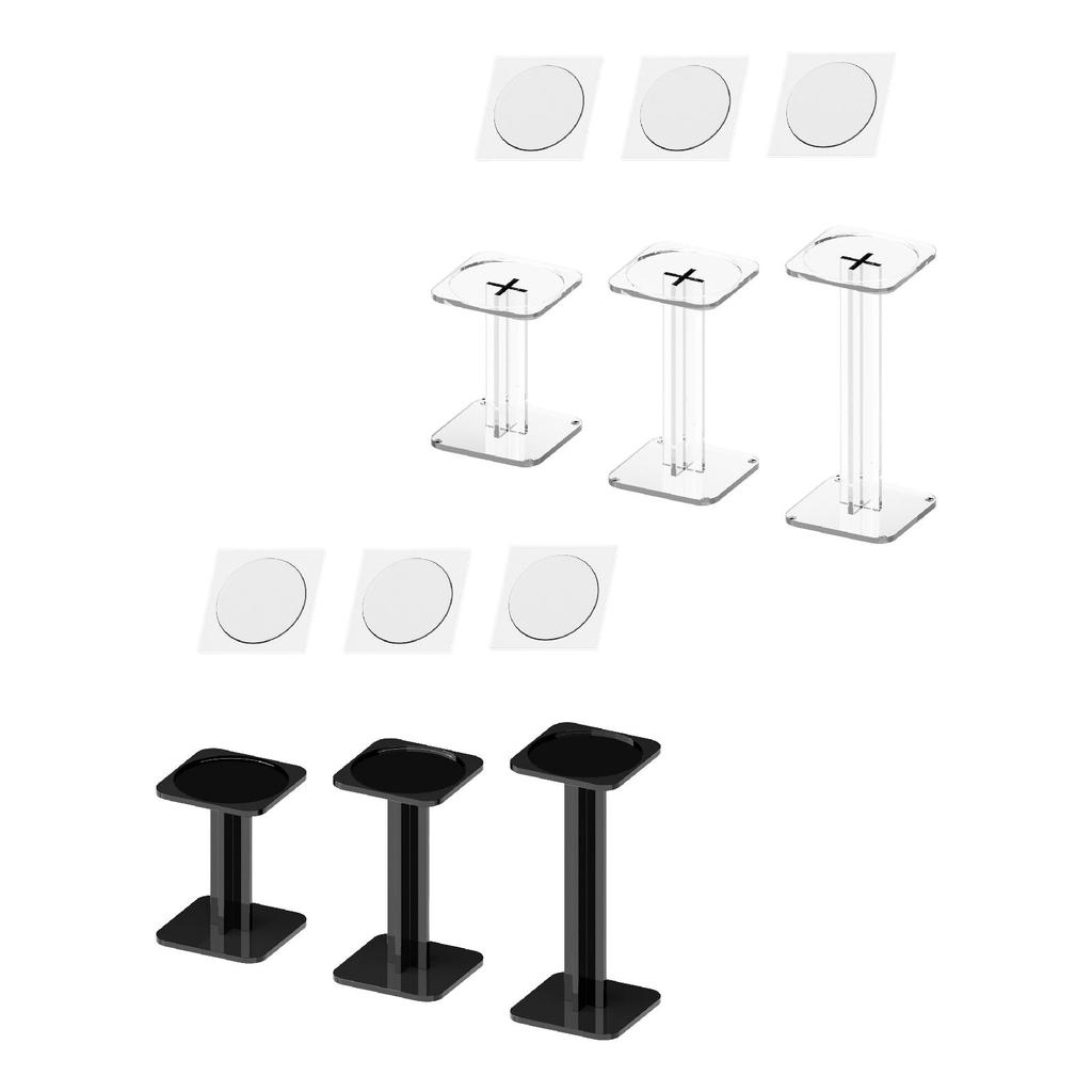 3x Acrylic Combat Display Stands Flying Miniatures Shelf Desk Organizer Holder Rack for Workshop Figures Toy
