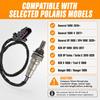 12mm 4-Wire Oxygen O2 Sensor Compatible with Polaris RZR Ranger General Sportsman Outlaw ACE, Replaces 4016021 4013979 0455132, Includes Connector