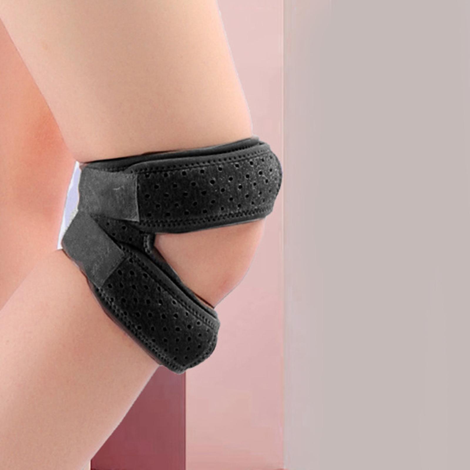 Sports Patellar Tendon Support Strap Brace Protector for Hiking Volleyball чёрный