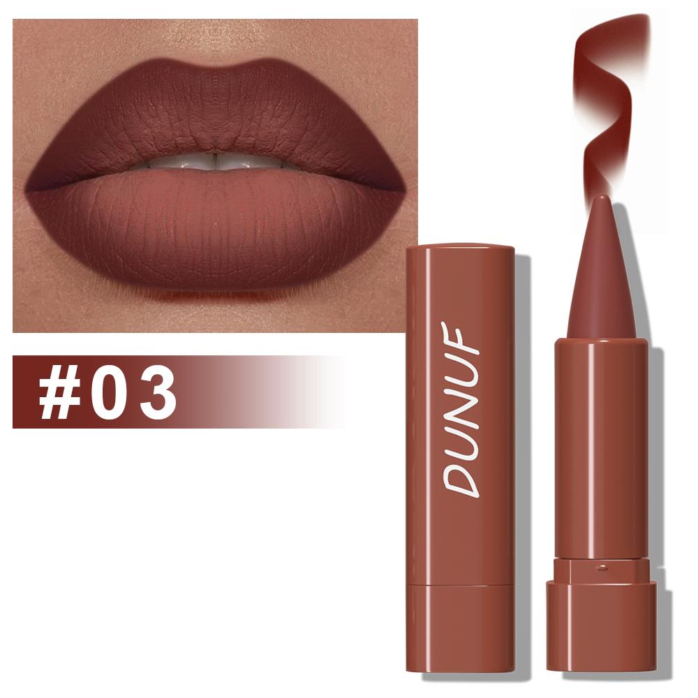 Gradient Lip Liner Pen with Matte Velvet Finish Smooth Application Lipstick for Defined and Elegant Lips