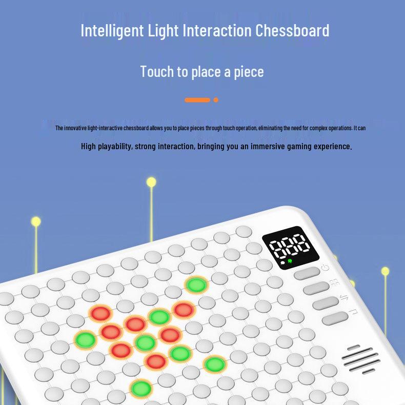 Multifunktionales Smart Go Weiqi Elektronisches Schachbrett: Lernspielzeug für Kinder und Schüler