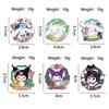 Kuromi & Cinnamoroll Cartoon Character Brooch - Cute Metal Badge with Oil Drop Design