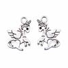 Vintage Unicorn Head Charms Alloy Pendants For Jewelry Making Handmade Craft Supplies