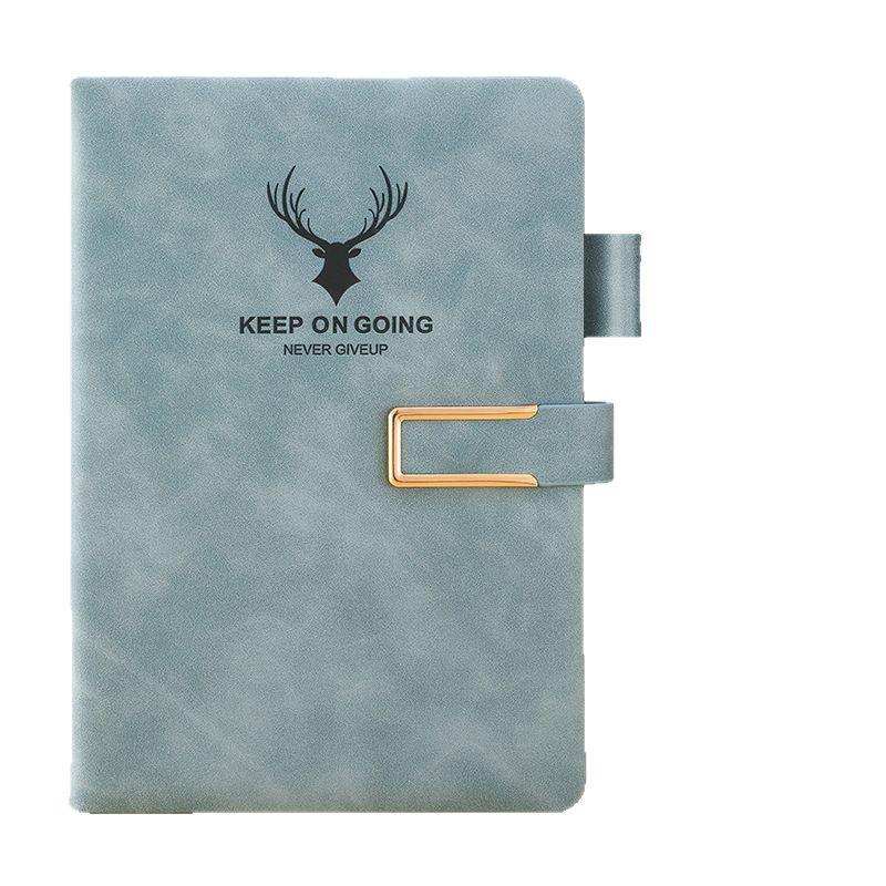 A5 Sheepskin Leather Business Notebook – Thick, Soft Cover for Meetings & Records