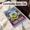 Crystal Velvet Rug Burnley Football Print Custom Name Text Floor Mat Home Decor