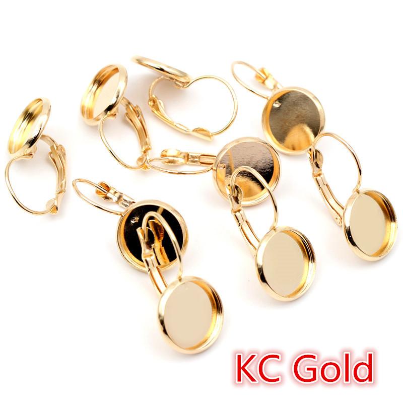 

8-20mm 10pcs Classic 10 Colors Series French Lever Back Earrings Blank/Base,fit 8-20mm glass cabochons,buttons;earring bezels 8mm