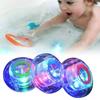 Children Seven Bathtub Colours Lamp Flying Saucer Bath Toy Plastic Material