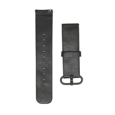 Smartwatch Wrist Band Leather Anti Lost Replacement Strap 20mm Width for Amazfit GTS 3 2 Bip S UBlack