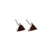 Black Geometric Stud Earrings Simple Fashion Versatile Ear Jewelry For Women