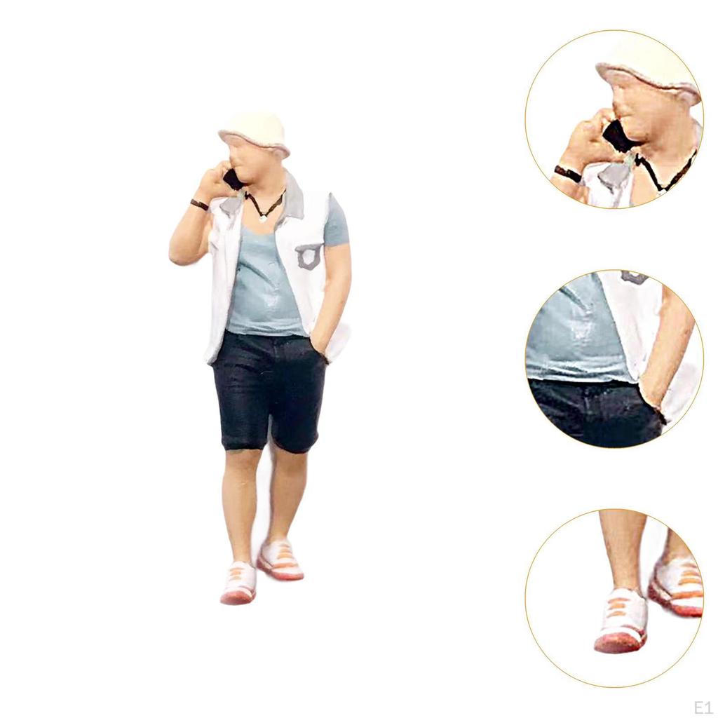 1/64 Figure Model Mini People Photography Props Ornament Micro Landscape Garden Tiny