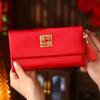Chinese Style New Year Red Envelope Traditional Brocade Wedding Money Pocket HongBao with Tassel Red Packet Marriage Celebration