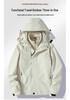Couples' 3-in-1 Fleece-Lined, Windproof, Short-Sleeve Waterproof Jacket for Autumn/Winter Hiking & Workwear