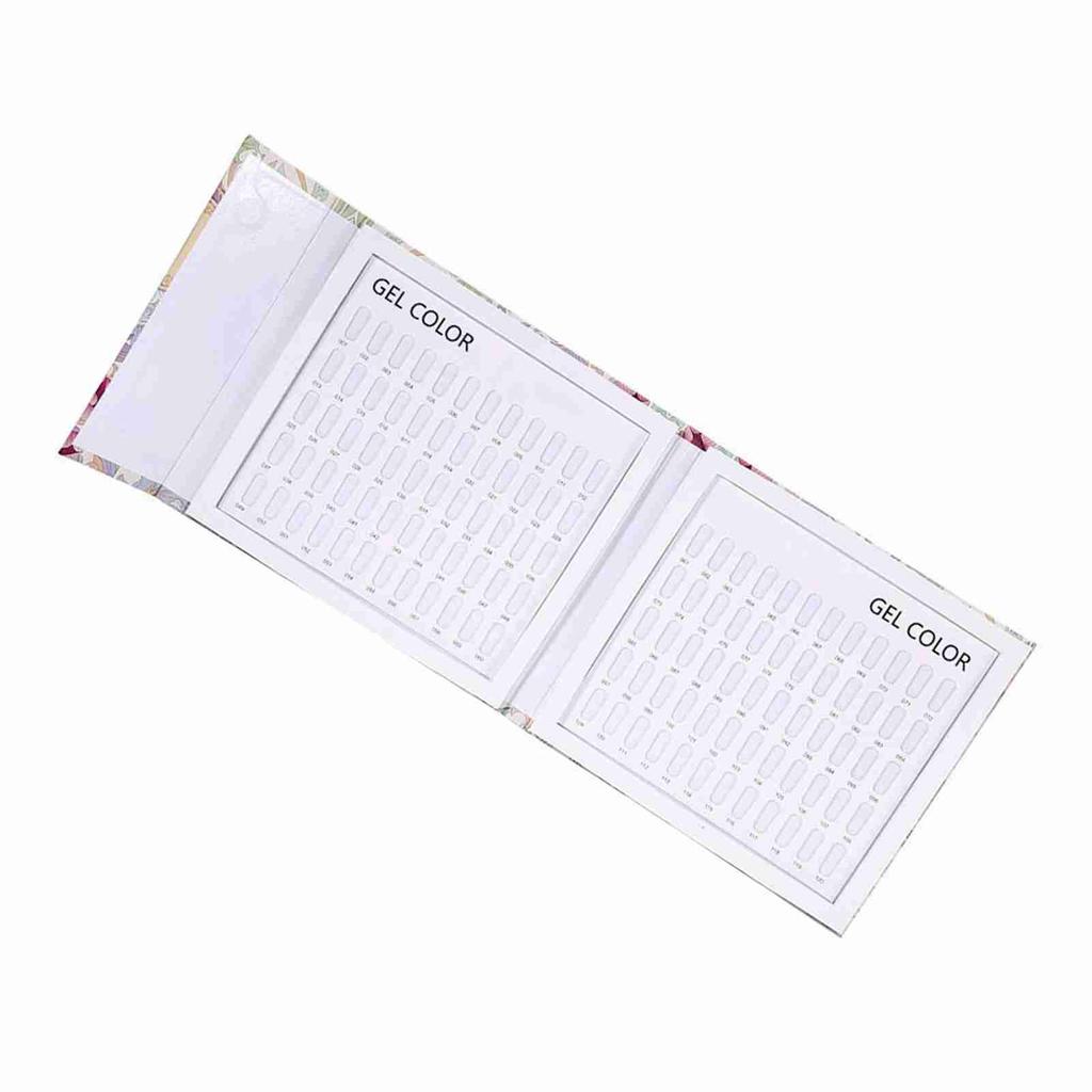 2 Tipos Livro Cartela de Exibição de Cores de Unha Cartão de Exibição de Cores de Gel de Esmalte Placa de Exibição de Nail Art