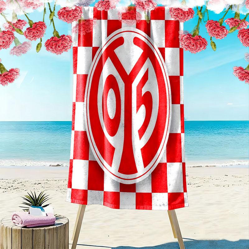 Mainz Glory Print Beach Towel, Large Soft Quick Dry Towel for Beach Camping Swimming