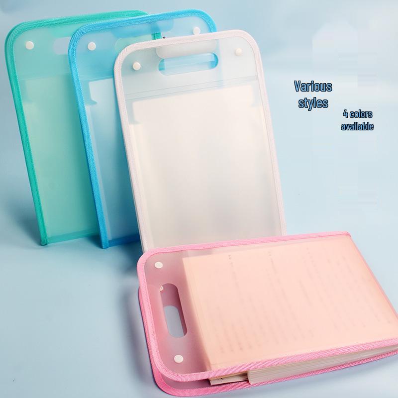 Vertical Accordion File Organizer – Large Capacity Student Storage Bag with Multi-Layer Design for Test Papers and Documents.