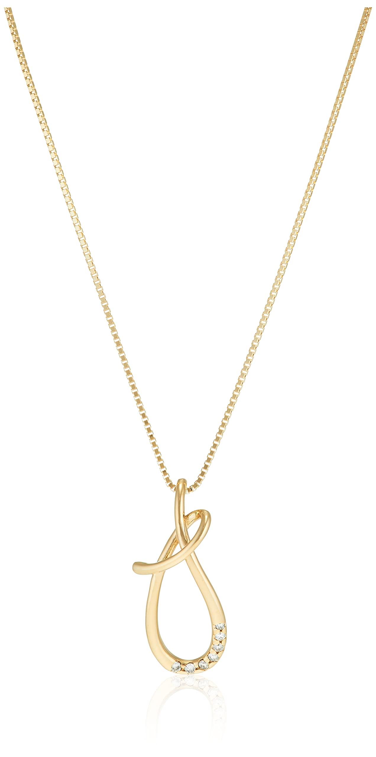 

Diamond K10 Yellow Gold Necklace 112136123001 [Yondo Sea] Women s