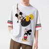 Nova Camiseta de Verão com Estampa do Mickey Mouse da Disney Para Homens Manga Curta Gola Redonda Camisetas Casuais Esportivas Streetwear Tops Unissex Oversized
