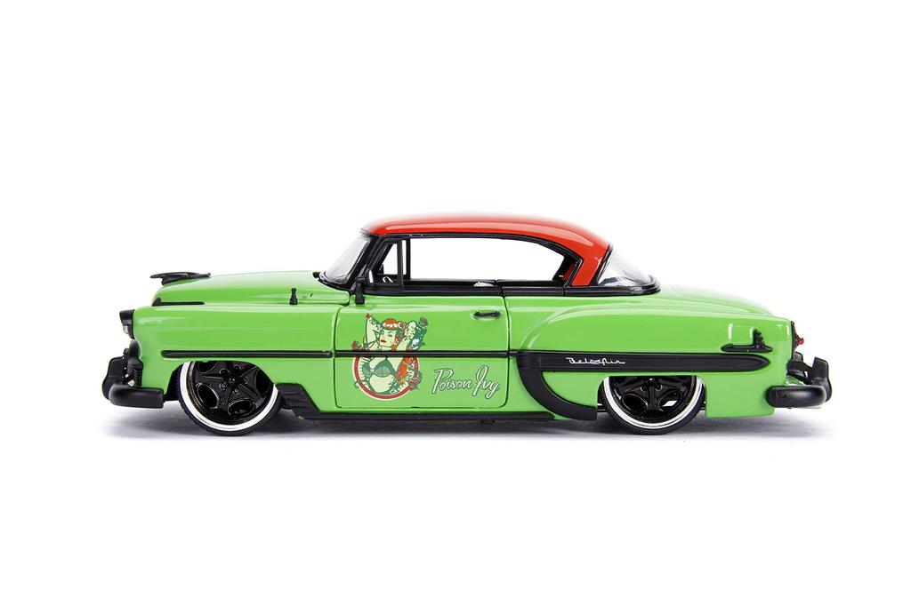 DC COMICS BOMBSHELLS 1953 CHEVY BELL AIR HARDTOP POISON IVY Mini Car 124 &