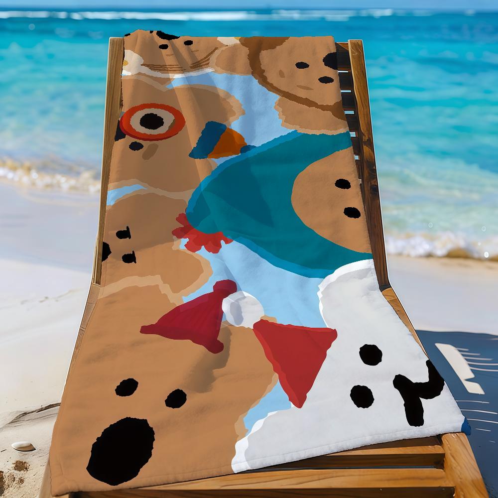 Cartoon Quokka Brand D-dinotaeng-S Towel Sports Quick Dry Travel Camping Gear Sandproof Soft Light Large Beach Towel STJ40x70CM