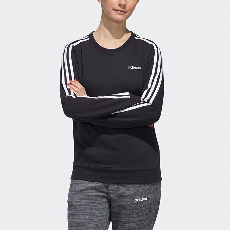 (WMNS) adidas Essentials 3-Stripes Sweatshirt 'Black White' Women's FQ3262