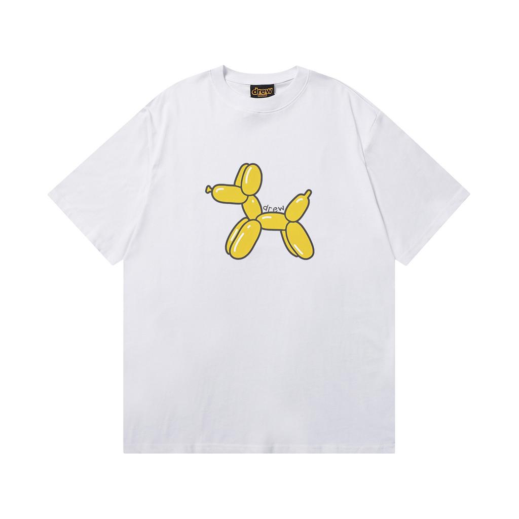 D06-118 MINISO 2026 Summer 100% Cotton T Shirt Drew House Balloon Dog Graphic Tee – Cream