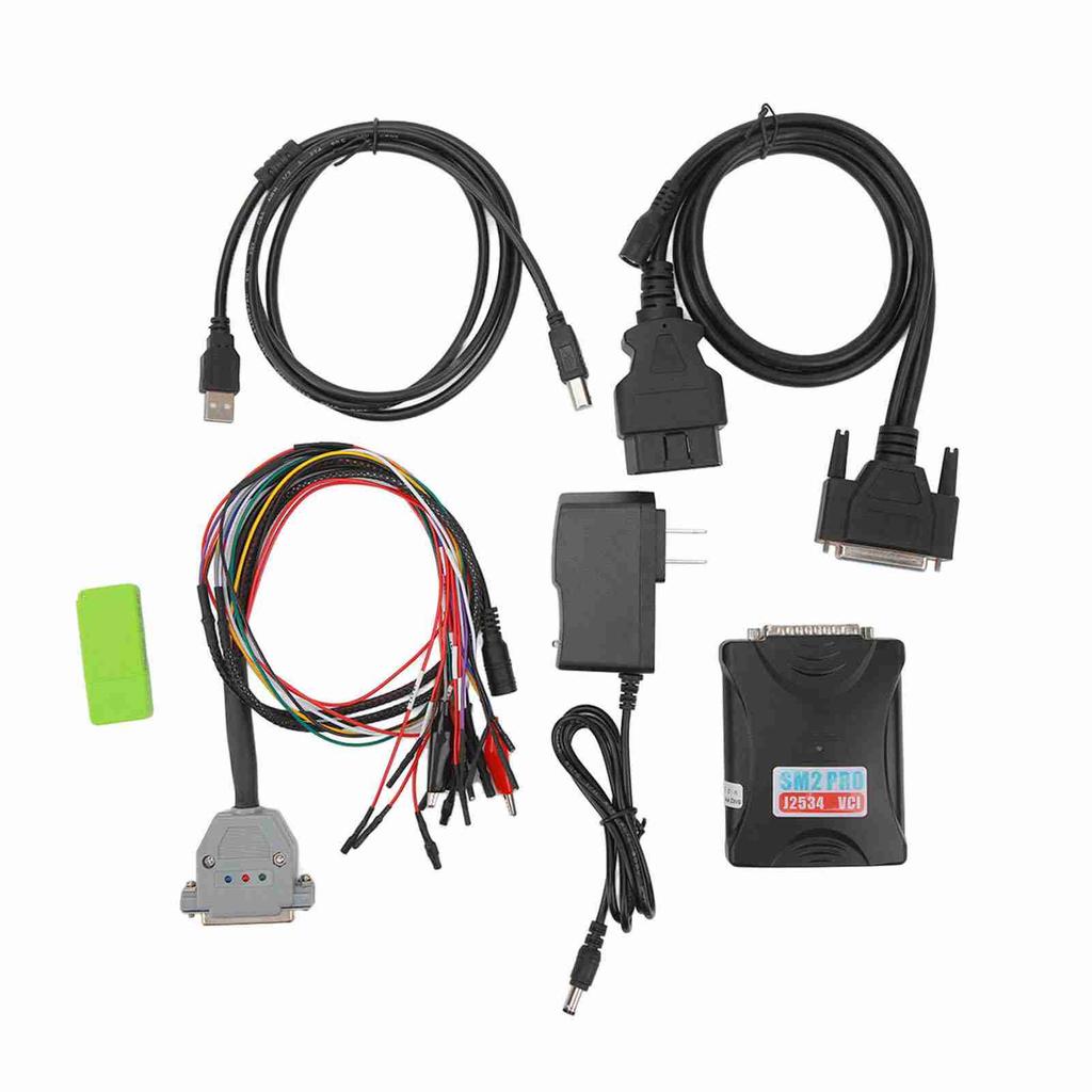 For SM2 Pro J2534 VCI ECU-programmerer med dongel 67 i 1 Les Skriv ECU-verktøystøtte Sjekksum
