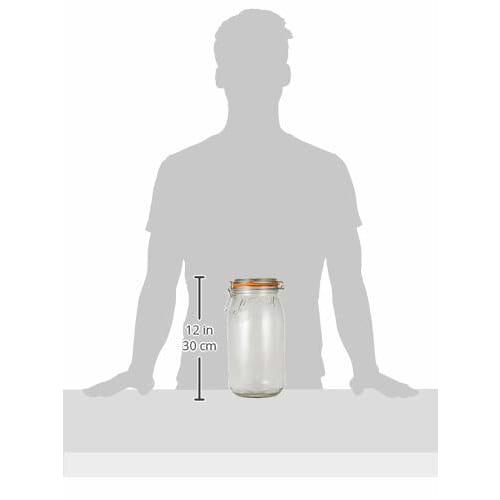 Le Parfait Glass Vocal Jar, 3L, Storage Container, 940006