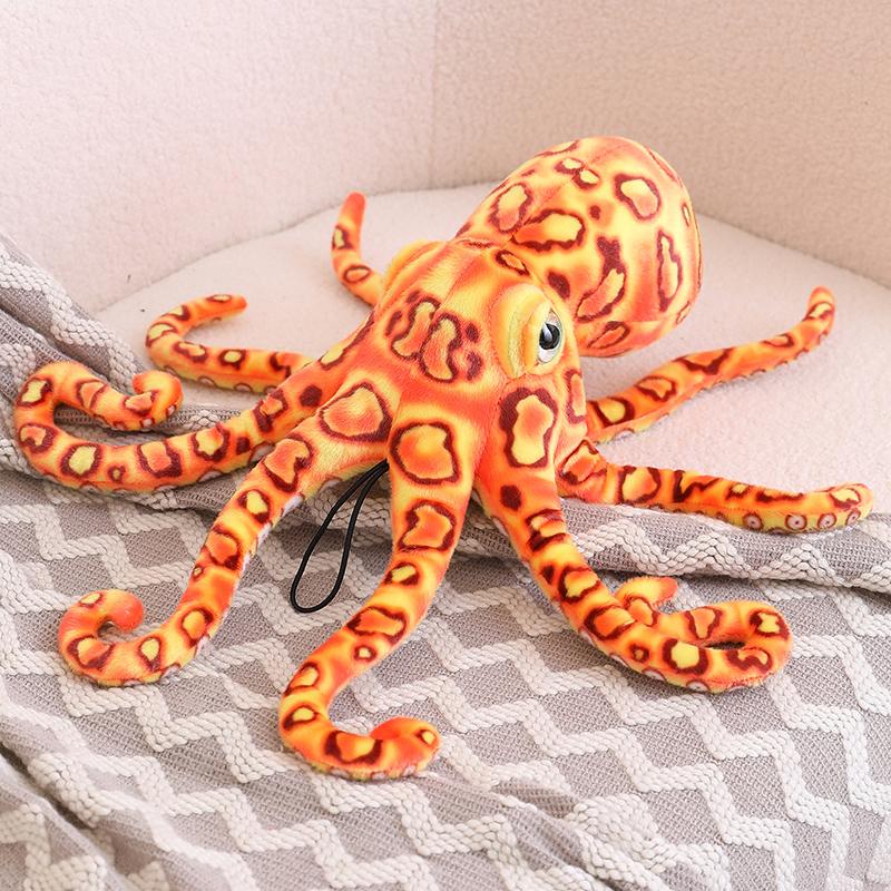 30-80cm Simulation Plushie Octopus Stuffed Animal Squid Pillow Kawaii Soft Cotton Doll Children's Toys Birthday Gifts Home Decor