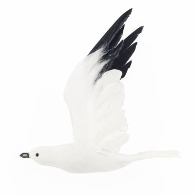 Artificial Flying Seagulls Hanging Decorations Realistic Foam Bird Feathered Statue Ornament for Wedding Parties Christmas