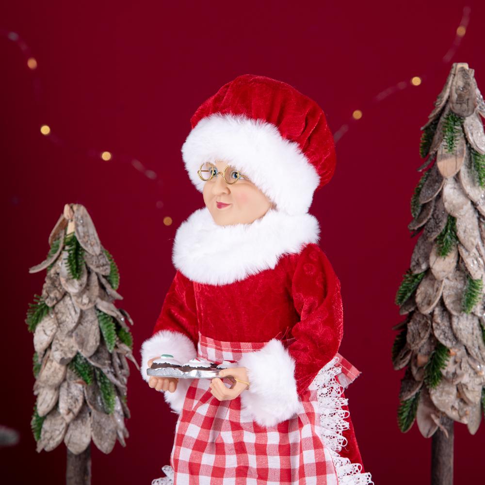Christmas Baker Mrs. Claus Plush Ornament