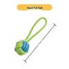 Pet Interactive Cotton Rope Teething Ball with Double Pull Knot for Dogs