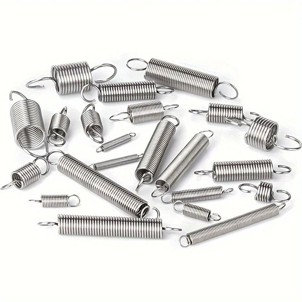 200pcs 200 Pieces Spring Assortment Set Clear PP Plastic Box 20 Sizes Compression Springs Sturdy Storage Box Portable Box