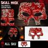 3D Scary for Halloween, Six Design Party Face Costume
