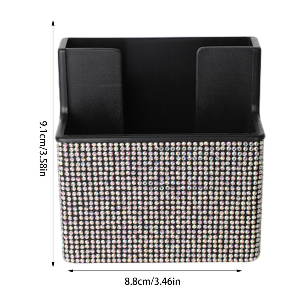 Stick On Organizer For Car Phone Storage Box For Car Auto Interior Phone Holder For Travel Road Trip Camping Backseat Office