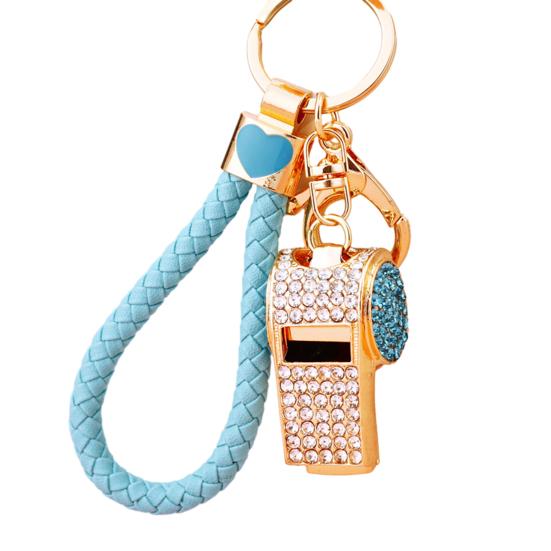 Whistle Metal Rhinestone Whistle Loud Crisp Sound Bling Whistle for Coaches