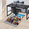 1pc Zootopia Walt Disney Home Office, Durable Polyester Floor Mat with Easy, Office Decor, Urban Style, Nonslip Backing, Highquality Fabric