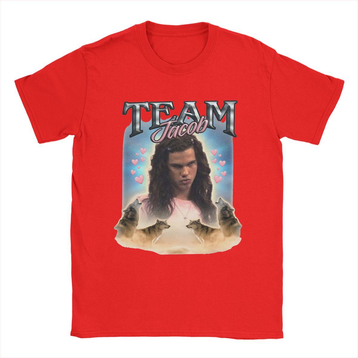 Unisex TShirt Team Jacob Cursed Fan Collage Twilight 100 Cotton Tee Shirt Short Sleeve T Shirt Round Neck Clothes Printing S
