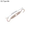 1Pc Oc/Oo/Cc Type M4 M5 M6 M8 Stainless Steel 304 Adjust Chain Rigging Hooks Eye Turnbuckle Wire Rope Tension Device