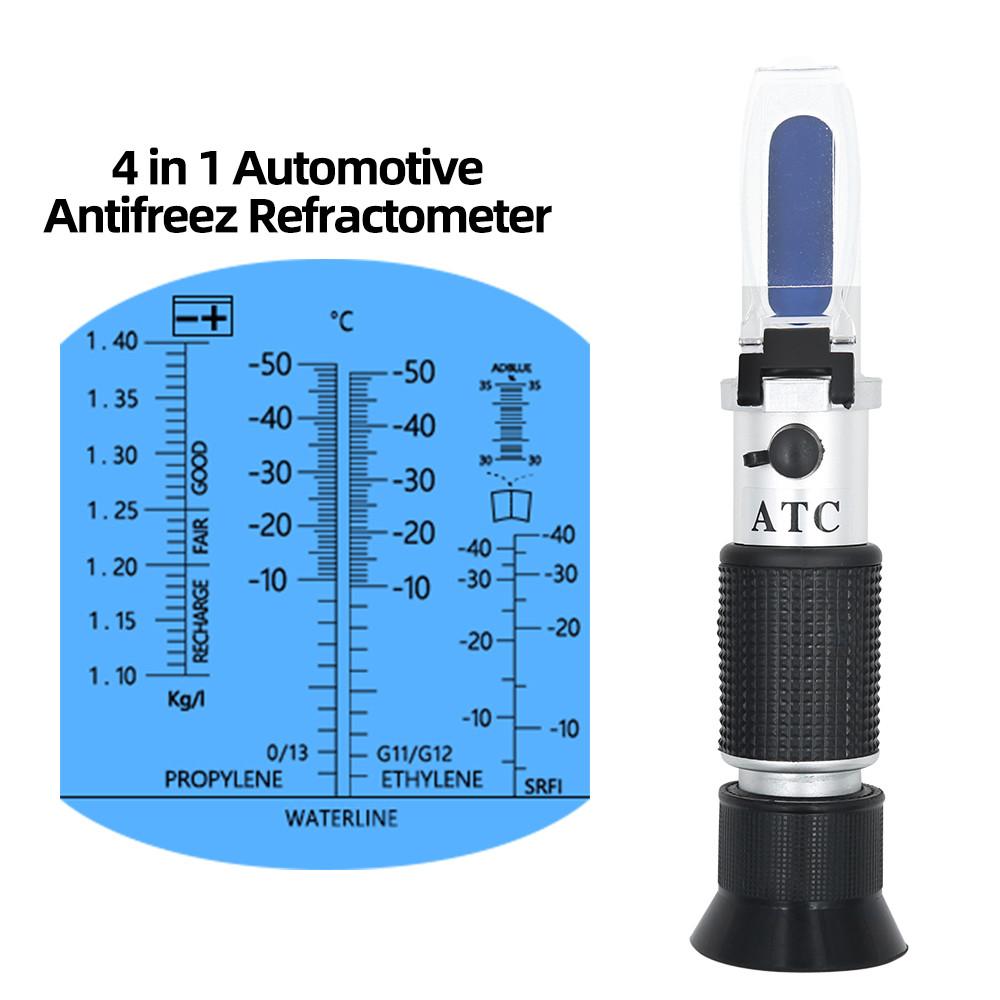 

30-35% 4 in 1 Hand Held Car Refractometer Vehicle Urea Tester With ATC For Car Manufacturers Large Fleet Retail Box Optional