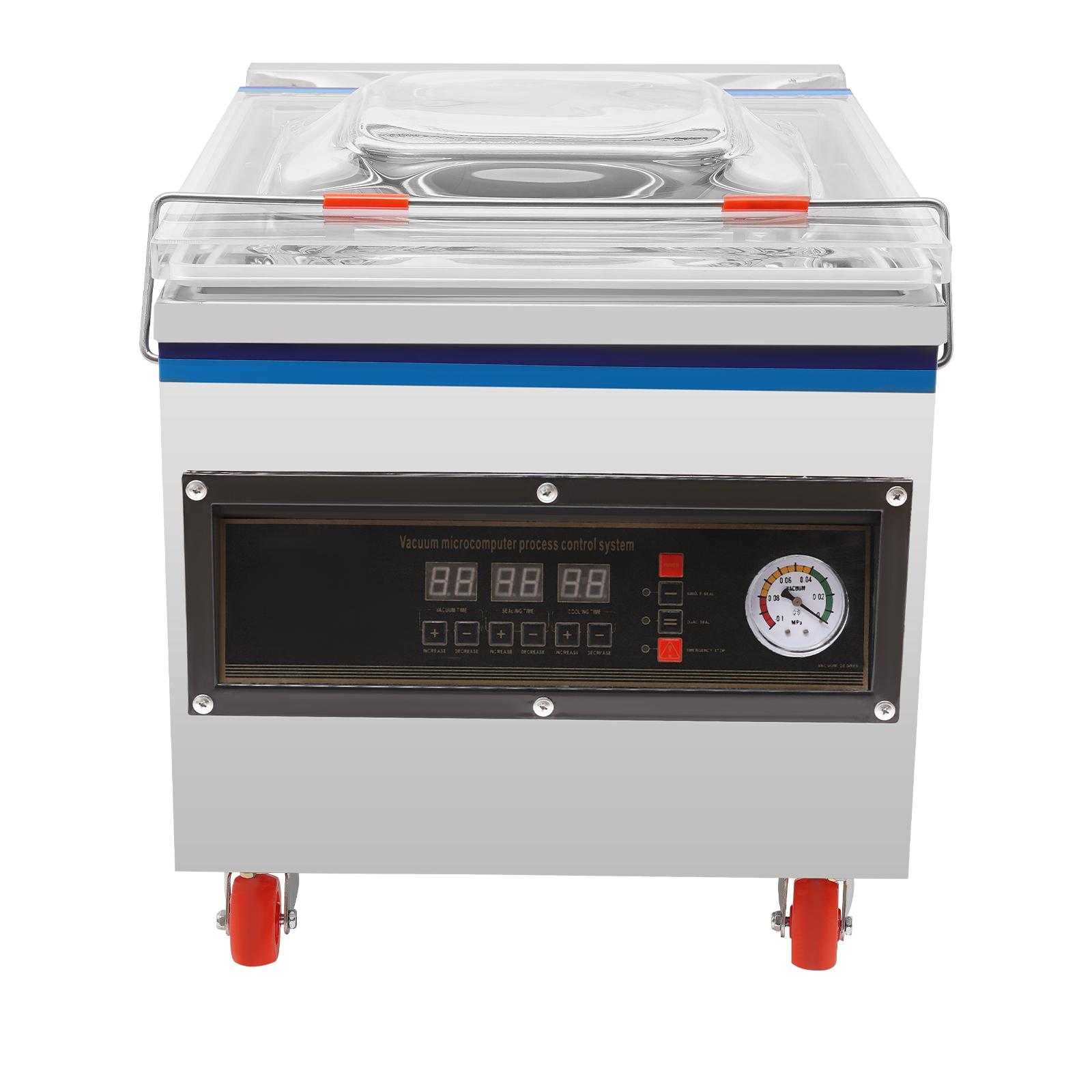 Chamber Vacuum Sealer Machine ZK-320 Commercial Kitchen Food Chamber Vacuum Sealer for Food Saver Home Commercial Using 110V US Plug&110V серебряный