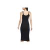 Nike Sportswear Chill Knit Fashionable Versatile Slim Fit Solid Color Sleeveless Dress Women Dresses Black Sail-White HJ0711-010