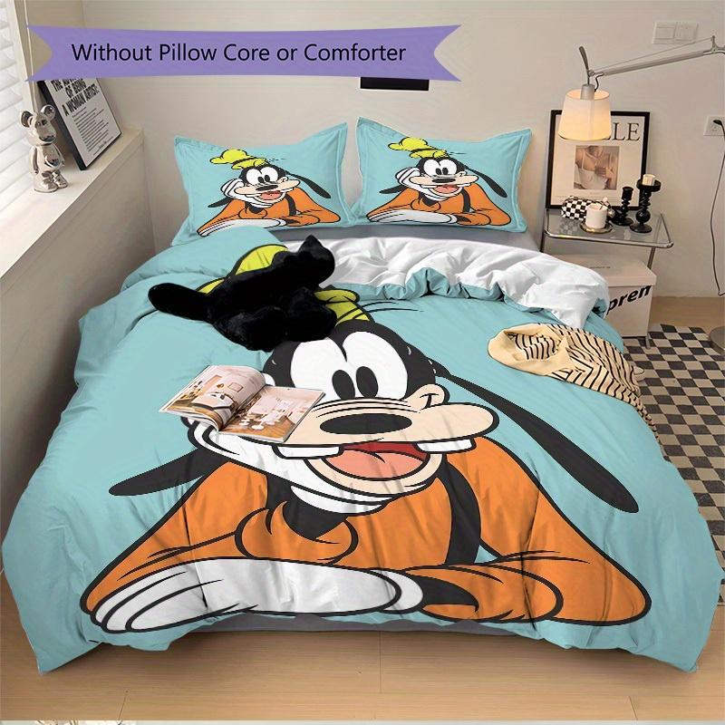 3pcs set Goofy Disney1pc of quilt cover+2pcs of pillowcase, no core, print bedding, All Seasons Bedroom Setting036