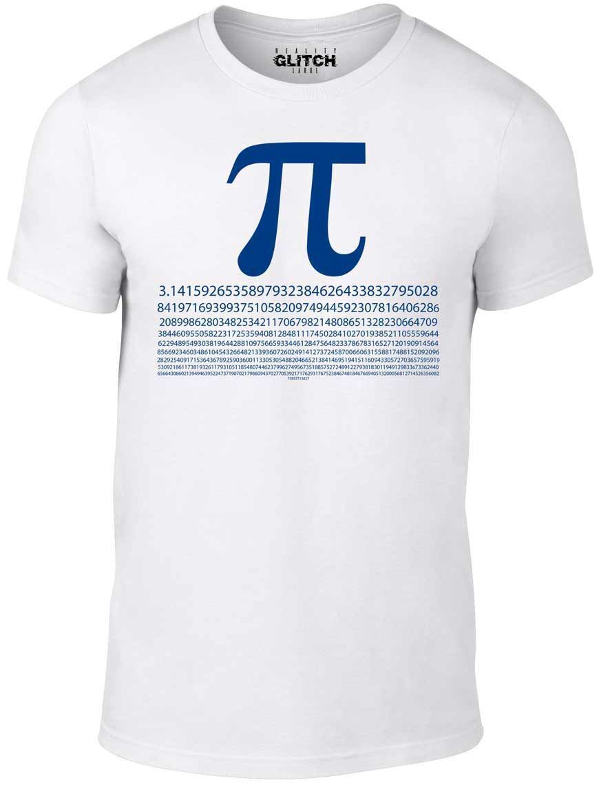 Pi Numbers Mens T-Shirt Mens Womens Tees Top - School shirt mathematics maths science joke fashion 4XL