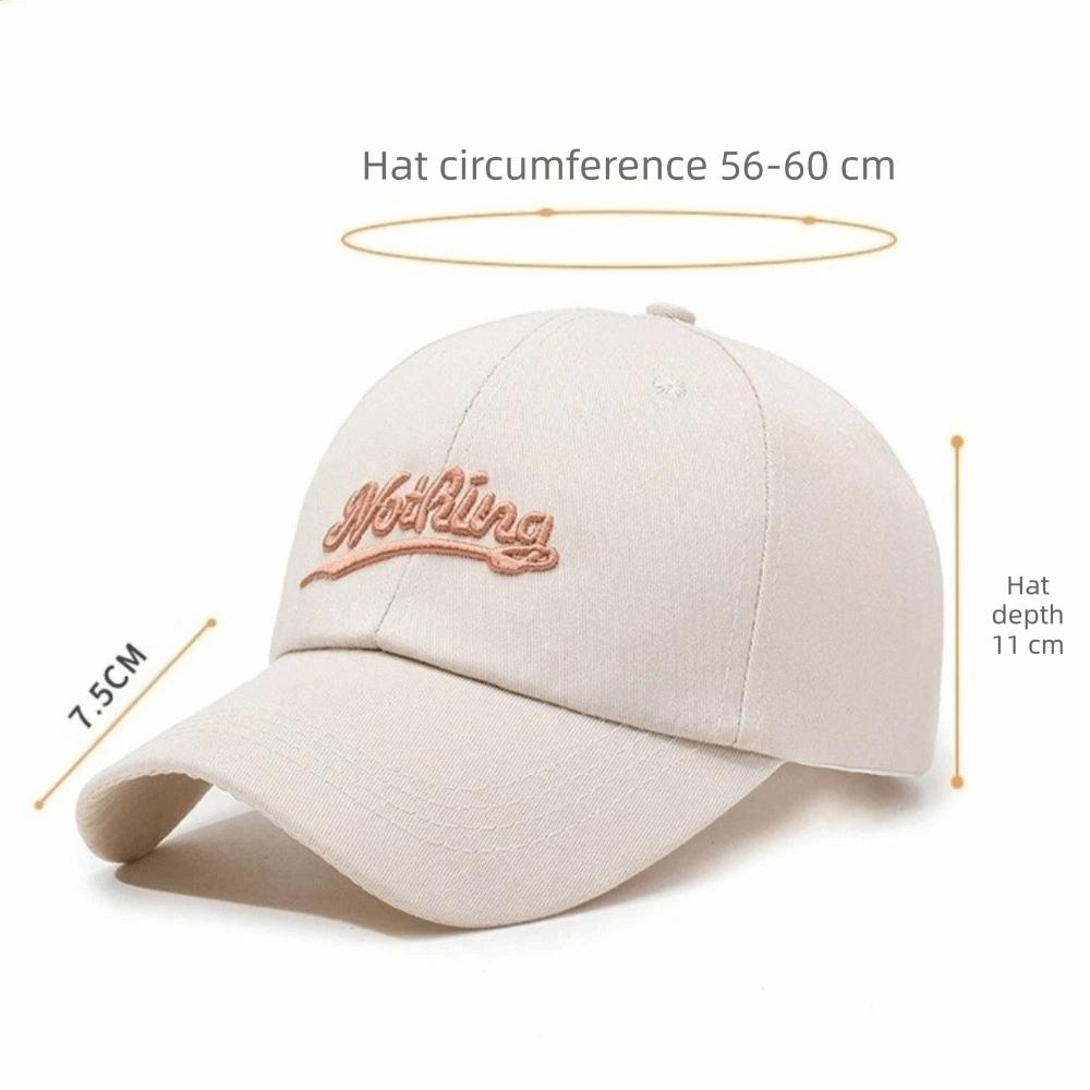 Breathable Baseball Hat Letter Embroidery Duck Tongue Cap Fashion Duckbill Cap Women Men