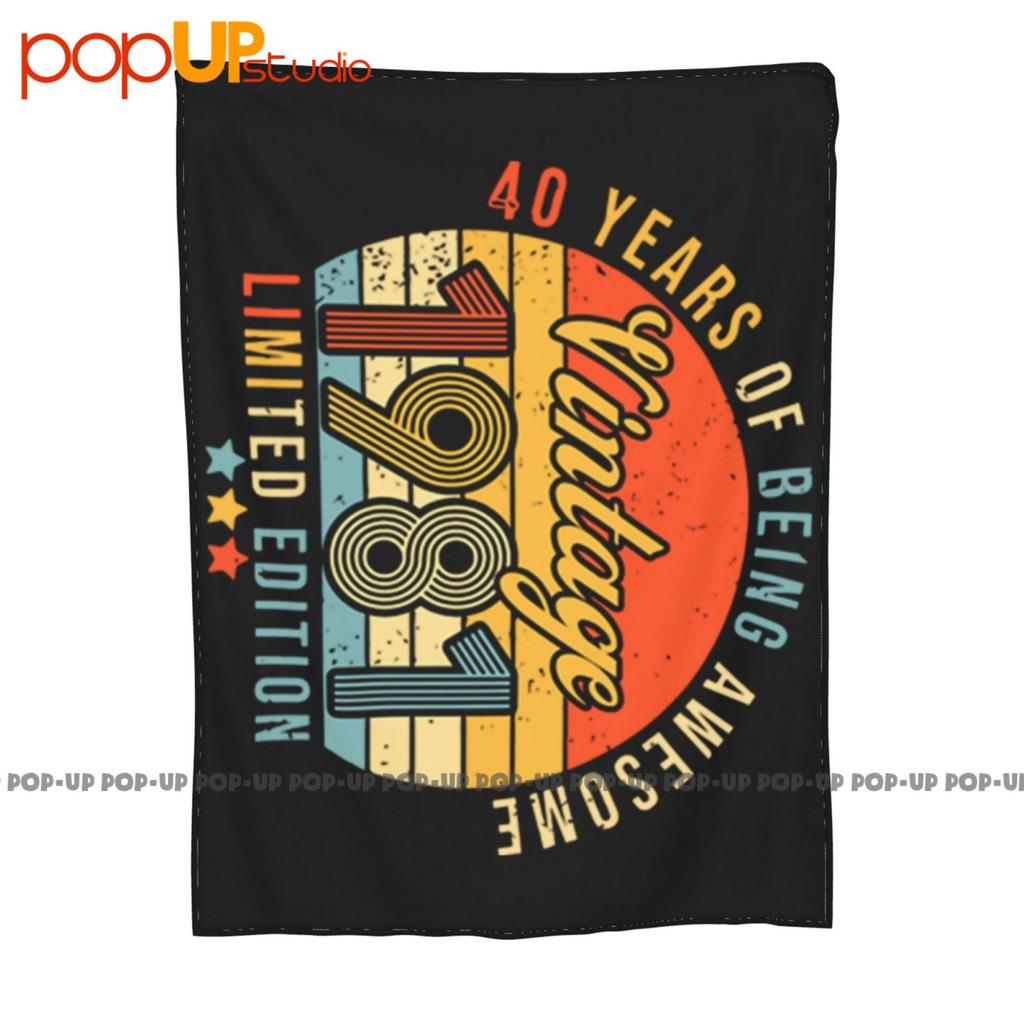 1981 Birthday Gift Ultra-Soft Blanket Quilt Winter Sofa Cover Bed Covers