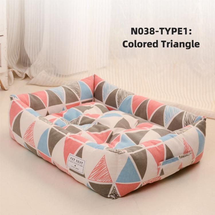 Dropshipping Long Faux Fur Pet Bed Comfortable Waterproof Plush Donut Round Dog Bed Soft Washable Cat Bed Removable Pet Cushion