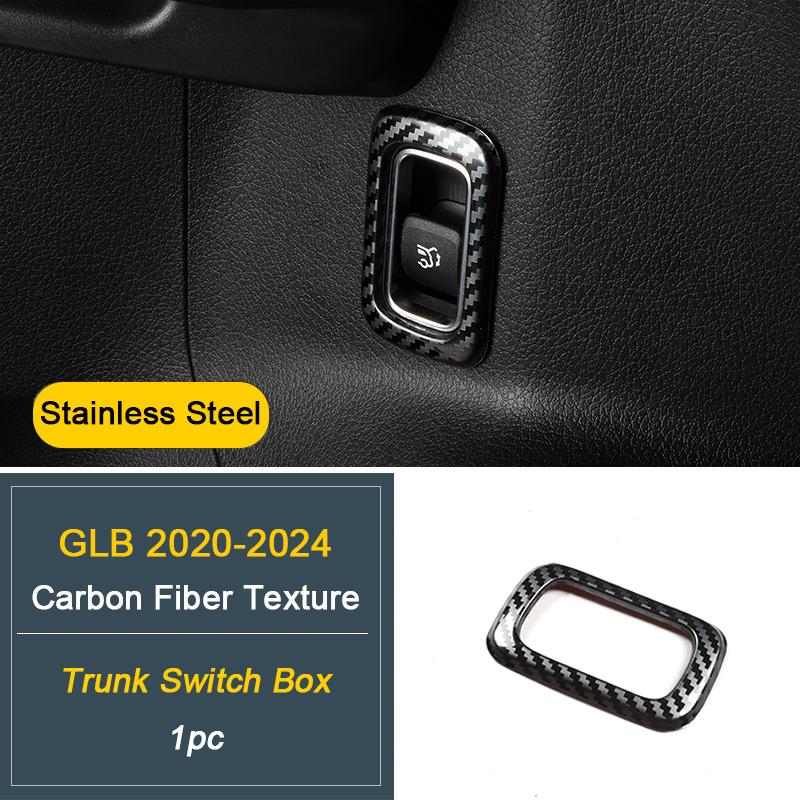 Для Mercedes Benz GLB X247 2024, Декоративные накладки на центральную консоль, подлокотник, задний воздуховод C-Trunk Switch
