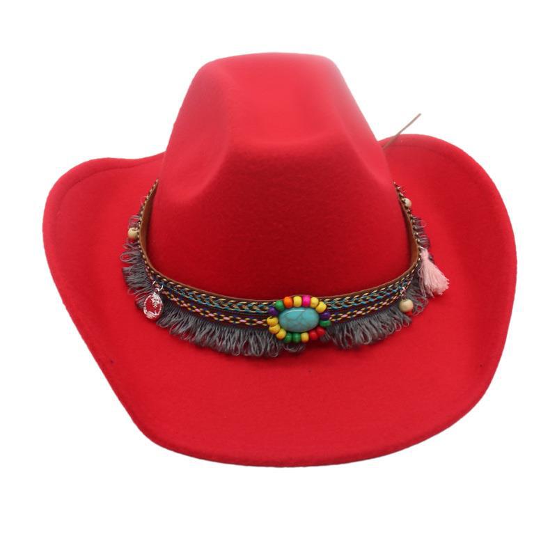 New Men'S And Women'S High-End Top Hats, Ethnic British Style, Tibetan Cowboy Hats Wholesale